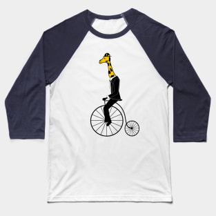 Penny-farthing Giraffe Baseball T-Shirt